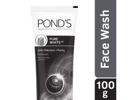 POND'S Pure White Anti Pollution Activated Charcoal Face Wash, 100g